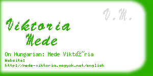 viktoria mede business card